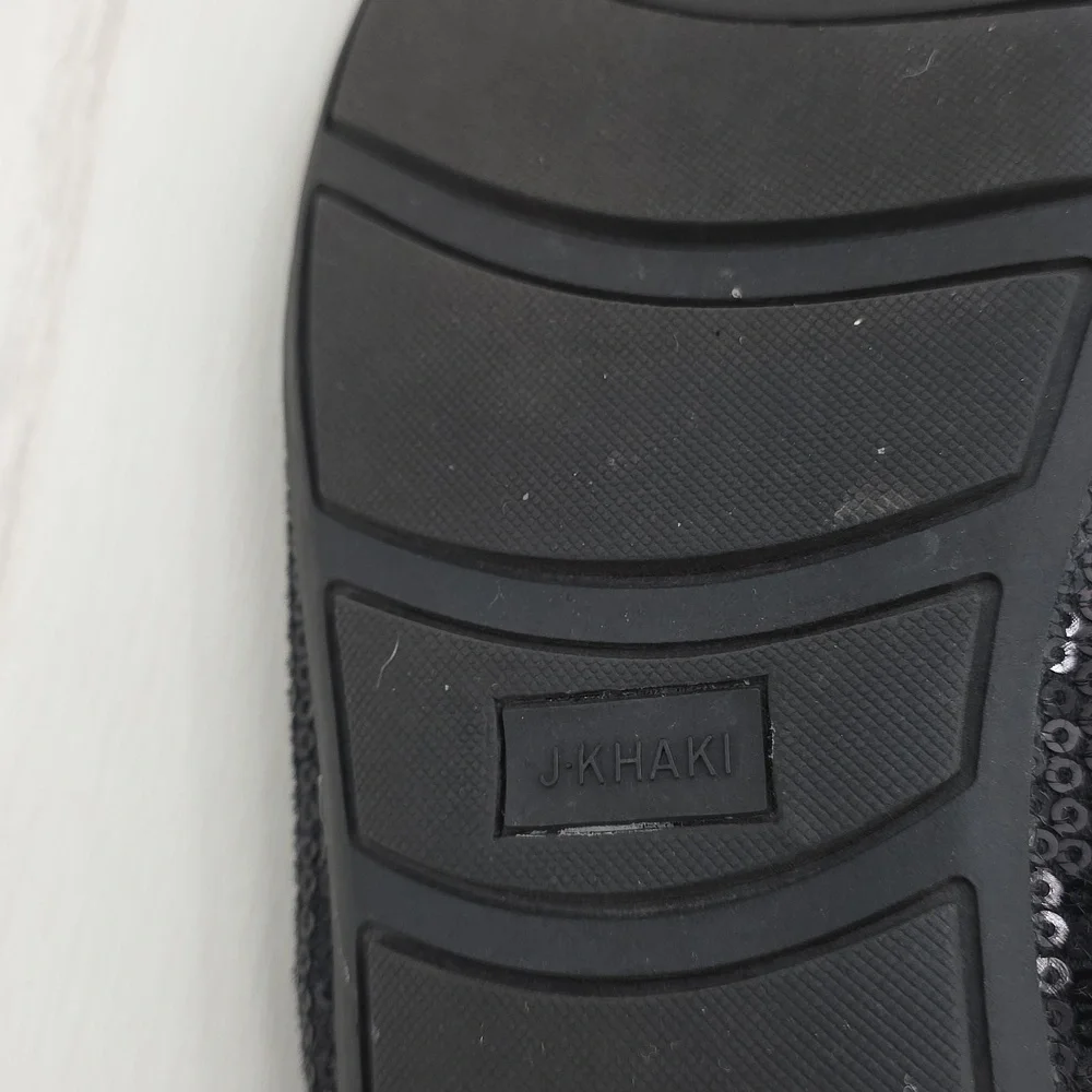 J. Khaki Black‎ Sequence Ballet Flats with Bow Kori 4.5M